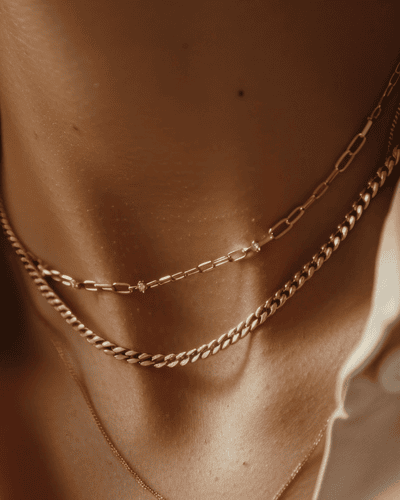 Chic and Vibrant Boho and Classic Dainty Gold  Chain Necklaces