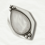 Tibetan Moonstone Healing Crystal Ring - Odds & Ends Novelties