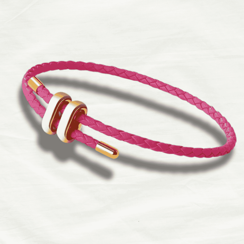 Retro Stainless Steel & Leather Bracelet