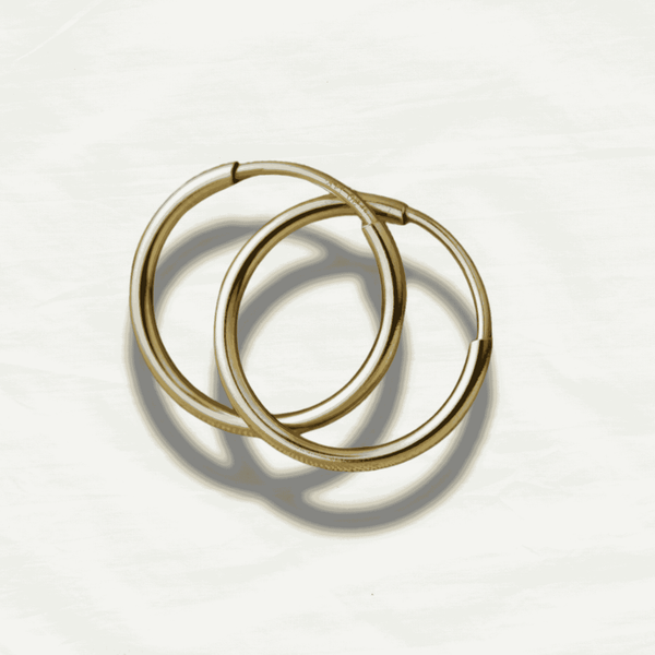 14K Gold Filled Endless Hoop Earrings - Odds & Ends Novelties