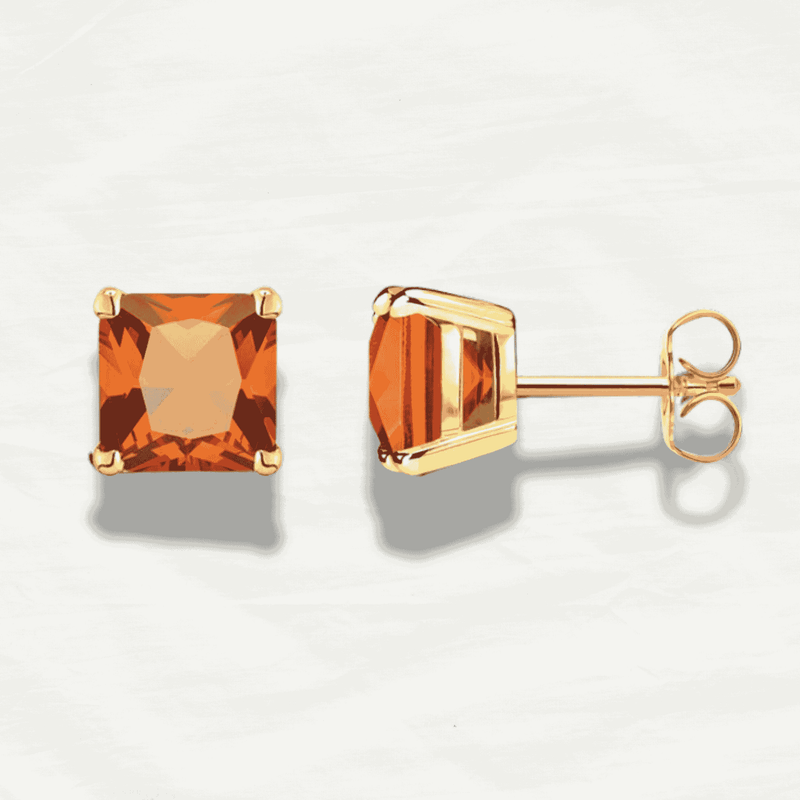 Classic Square Cut Sterling Silver Stud Earrings - Odds & Ends Novelties