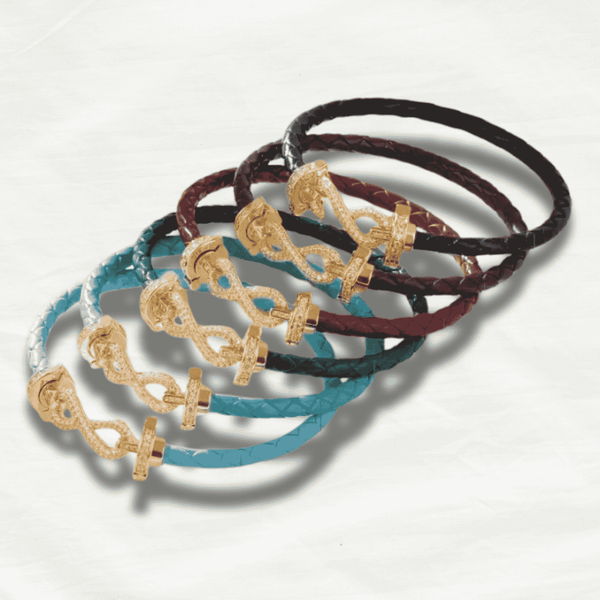 Genuine Leather Infinity Love Bracelet