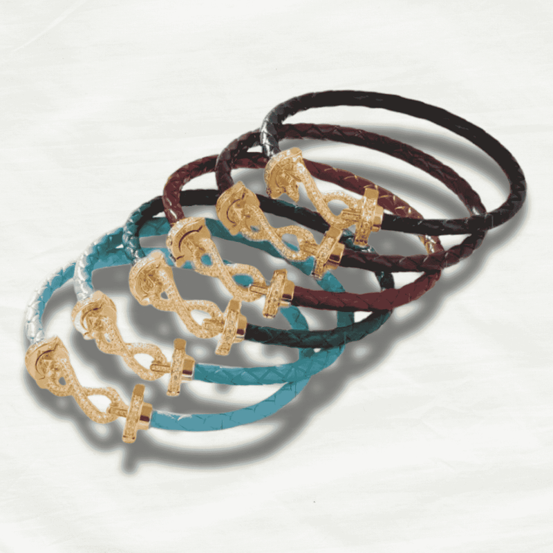 Genuine Leather Infinity Love Bracelet