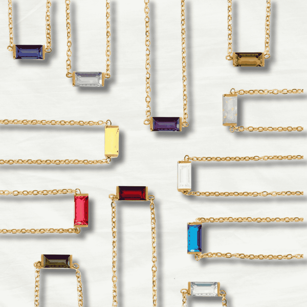 Minimalist 18K Gold Birthstone Necklace - Odds & Ends Novelties