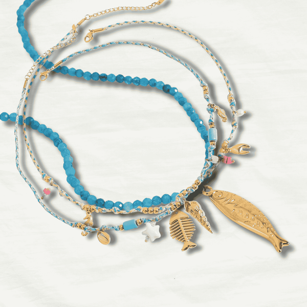 Boho Ocean Fish Pendant Necklaces