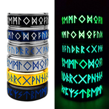 NordicCraft Viking Rune Spin Luminous Stainless Steel Mens Ring – Unique Retro Design - Odds & Ends Novelties