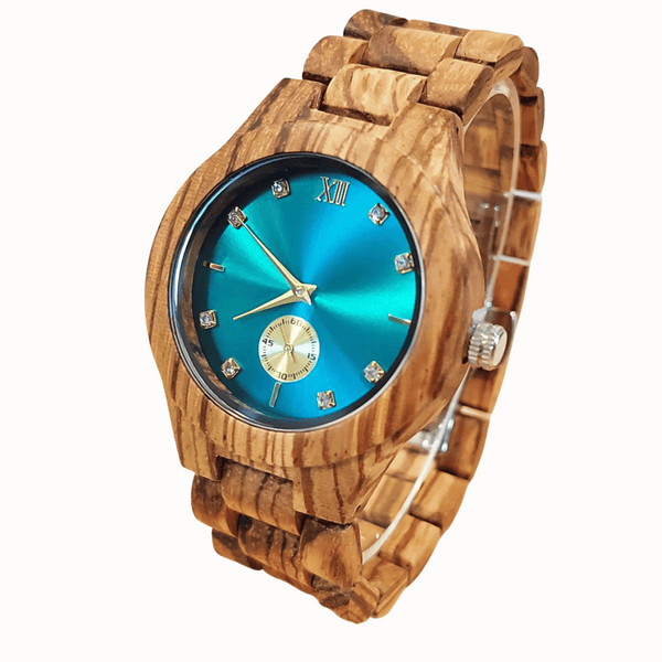 Elegant Women's Wooden Quartz Watch