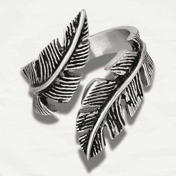 Boho Style Sterling Silver Feather Ring - Odds & Ends Novelties