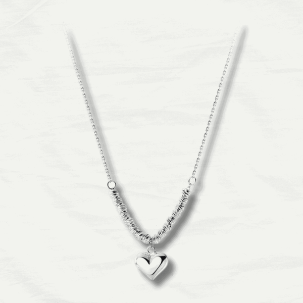 Romantic 925 Silver Heart Pendant Necklace - Odds & Ends Novelties