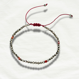 Stylish Pyrite Stone Braided Bracelet - Odds & Ends Novelties
