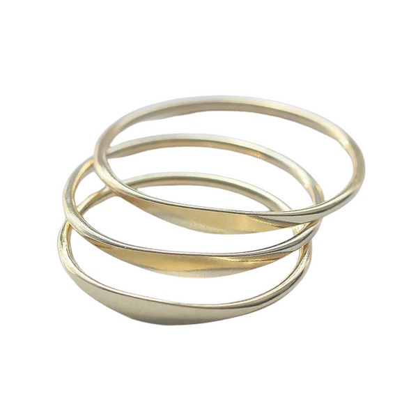 OriginaIngenu 14K Gold Filled Minimalism Rings – Tarnish Resistant Hypoallergenic Design - Odds & Ends Novelties