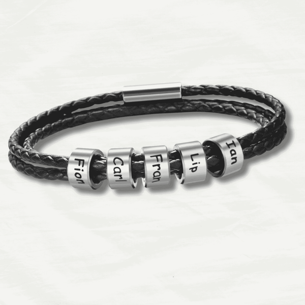 Premium Minimalist Personalized Leather Bracelet - Odds & Ends Novelties