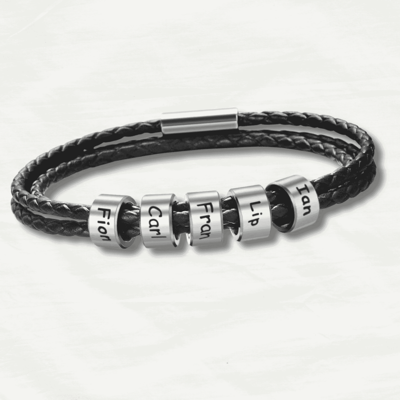 Premium Minimalist Personalized Leather Bracelet - Odds & Ends Novelties