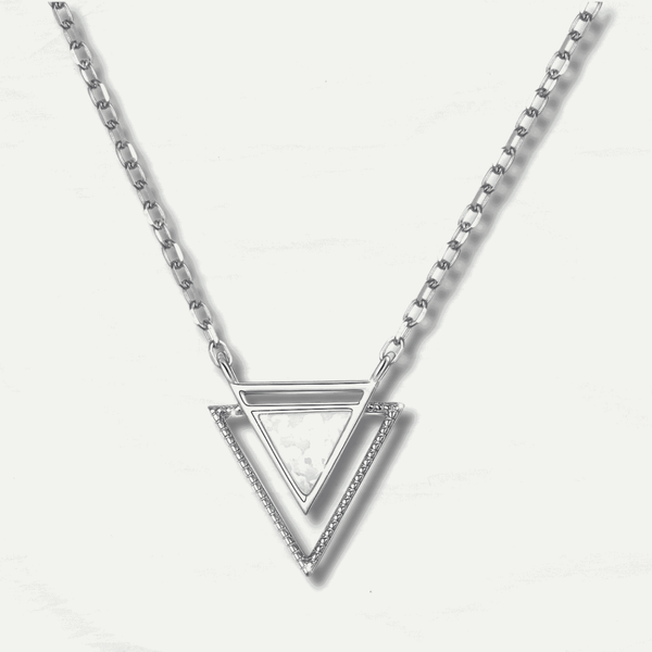 Stunning Silver Chic Opal Necklace - Odds & Ends Novelties