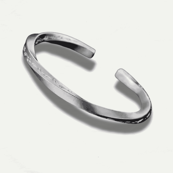 Men's Pure 999 Sterling Silver Viking Battle Bracelet - Odds & Ends Novelties