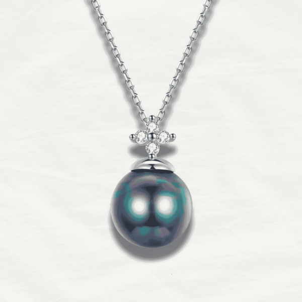 Elegant Black Pearl Charm Necklace - Odds & Ends Novelties
