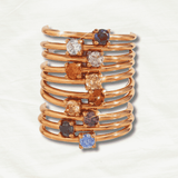 Personalized Gold-Plated Birthstone Zodiac Rings - Odds & Ends Novelties