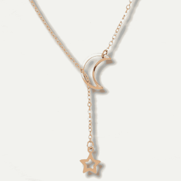 Minimalist Chic Moon Star Necklace - Odds & Ends Novelties