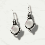 Vintage Rainbow Moonstone Tribal Earrings - Odds & Ends Novelties