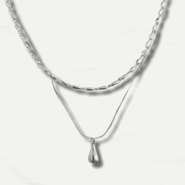Elegant 925 Sterling Silver Drop Pendant Necklace - Odds & Ends Novelties