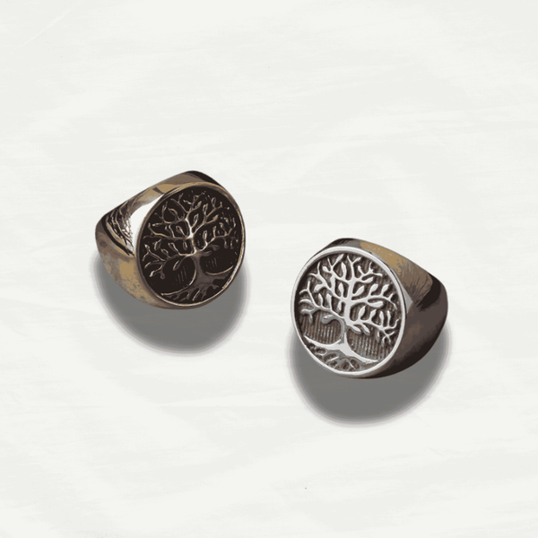 Symbolic Tree of Life Stainless Steel Ring - Odds & Ends Novelties
