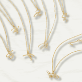 Personalized Chic 14K Gold Initial Necklace - Odds & Ends Novelties