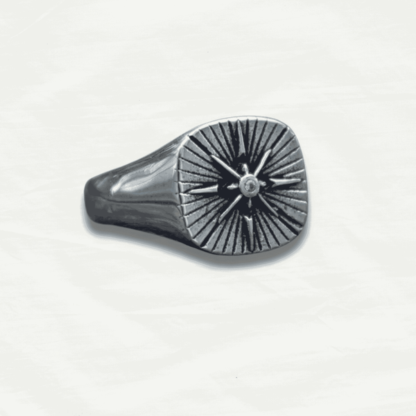 Polaris Star Minimalist Men’s Ring in Silver - Odds & Ends Novelties