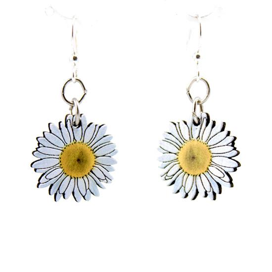 Daisy Blossom Earrings - Sustainably Sourced Wood & Hypoallergenic