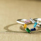 Modern Geometric Birthstone Bar Ring - Odds & Ends Novelties