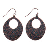 Owl Earrings Vintage Red Alloy Bohemian Style - Odds & Ends Novelties