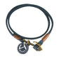 Nautical-themed necklace with anchor pendant and Seajure logo on a white background