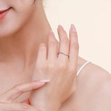 Ailmay Sterling Silver Water Drop CZ Rings – Elegant Stackable Statement Jewelry - Odds & Ends Novelties
