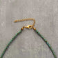 Boho Seed Bead Choker Natural Stone Teardrop Necklace - Odds & Ends Novelties