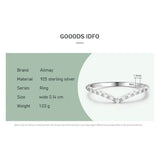 Ailmay Sterling Silver Water Drop CZ Rings – Elegant Stackable Statement Jewelry - Odds & Ends Novelties