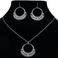 Handmade Turquoise Rustic Tribal Necklace & Earrings Set