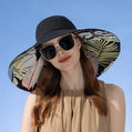 Chic Tropical Large Brim Women’s Sun Hat