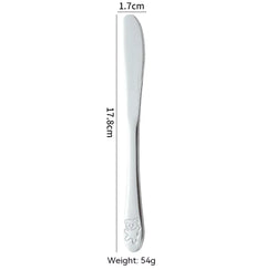 Children's Stainless Steel Cartoon Utensil Set