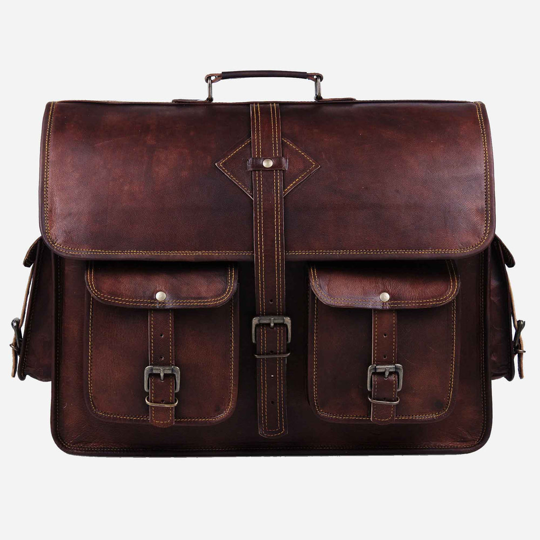 Classic Vintage Leather Men's Messenger Bag Mens
