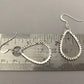 Silver Teardrop Dangles