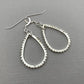 Silver Teardrop Dangles