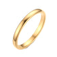 Gold ring on a white background