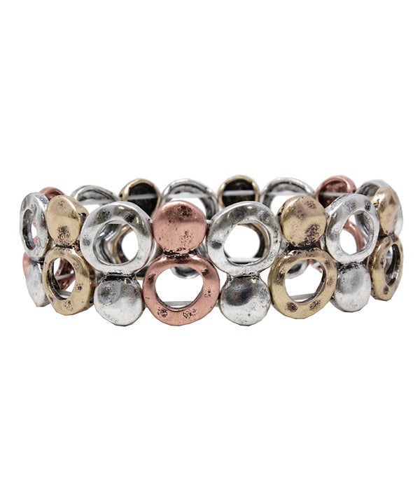 Vintage Multi‑Bubble Link Stretch Bracelet - Odds & Ends Novelties