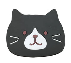 Cute Cat Silicone Coasters with Dog Expressions