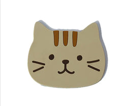 Cute Cat Silicone Coasters with Dog Expressions