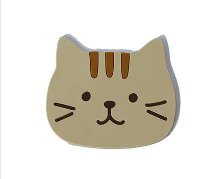 Cute Cat Silicone Coasters with Dog Expressions