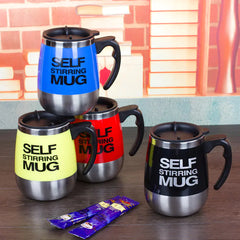 304 Stainless Steel Automatic Stirring Coffee Mug