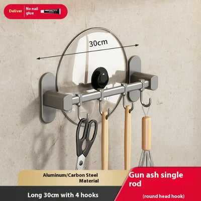 Aluminum Punch-Free Hook Rack