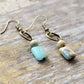 Vintage Natural Jasper Stone Earrings