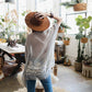 Wide Brim Leather Ribbon Bolero Hat